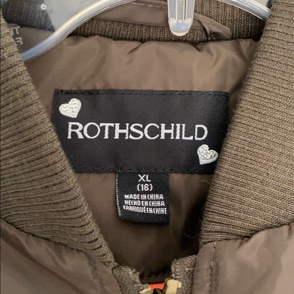 NWOT- Rothschild Embroidered Green Bomber Jacket - Picture 3 of 12